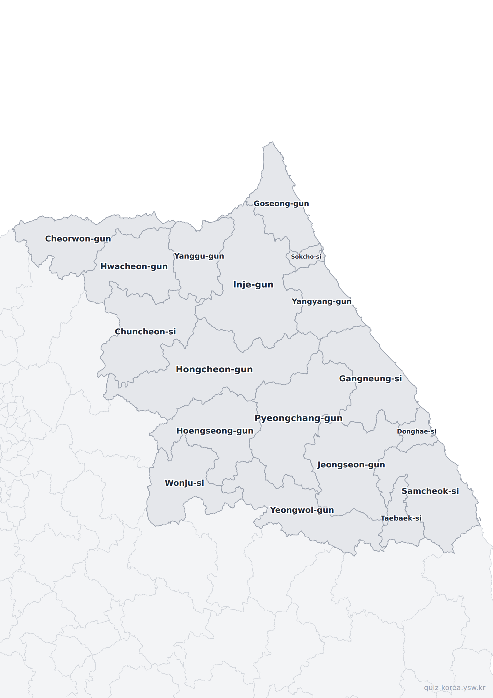 Labeled map preview